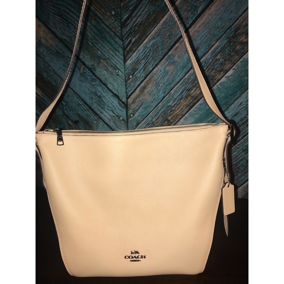 Coach Handbags - Coach Beige Shoulder Bag